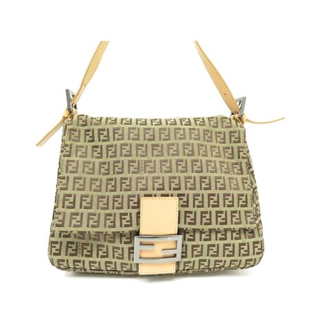 2288-8br001-ku7-048 fendi purse|Fendi Mamma Baguette Canvas Shoulder Bag (Pre.